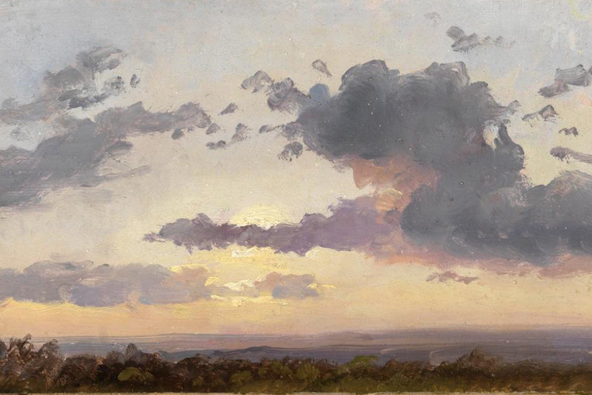 Abbildung der Wolkenstudie Johan Christian Clausen Dahls